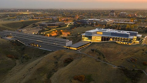 Aerial shot of Lethbridge