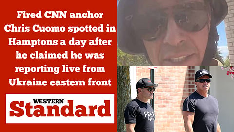 Fired CNN anchor Chris Cuomo spotted in Hamptons a day after he claimed he was reporting live from Ukraine eastern front