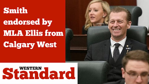 Smith endorsed by MLA Ellis from Calgary West