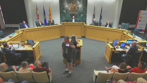 WATCH: Leduc council meeting ends abruptly before 'transphobic rant' could unfold