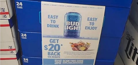 Bud Light now offering rebates worth more than a case of beer