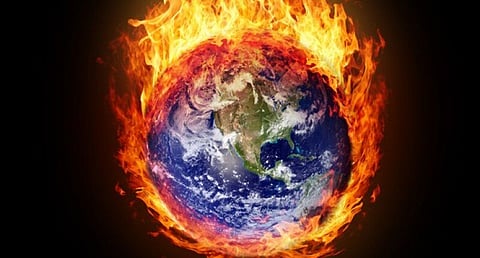 Earth on fire