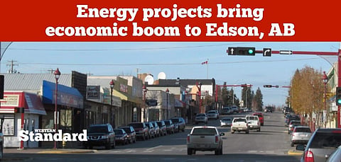 Energy projects bring economic boom to Edson, AB