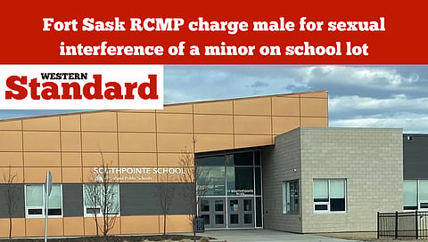Fort Sask RCMP charge male for sexual interference of a minor on school lot