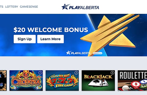 Albertans can now access provincial gambling website