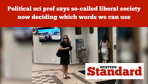 Political sci prof says so-called liberal society now deciding which words we can use