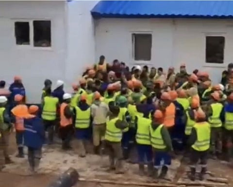 Brawl between migrant workers shuts down work at giant Russian natural gas field
