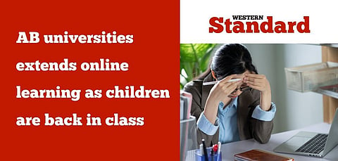 AB universities extend online learning as children are back in class
