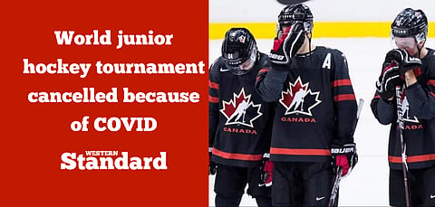 World junior hockey tournament cancelled because of COVID
