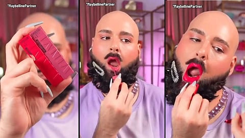 Bearded model in Maybelline ad sparks backlash after Dylan Mulvaney flop
