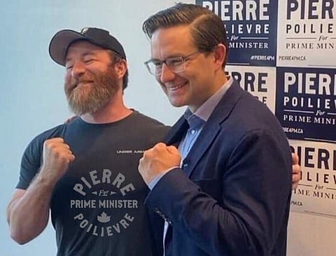 Poilievre tells Diagolon leader 'Leave my family alone' after lewd joke
