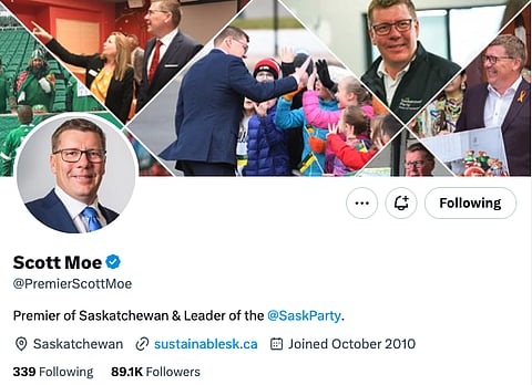 Well-known Sask Twitter accounts still with ‘blue checks’