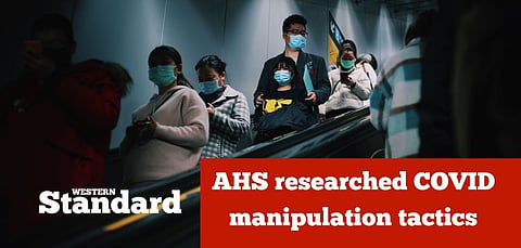 AHS researched COVID manipulation tactics