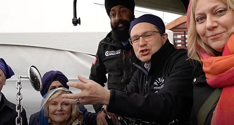 WATCH: Poilievre calls for people to bring home the harvest