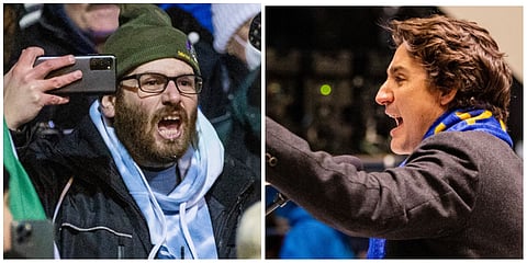 'You're a dictator' Trudeau heckled by protestor at event marking anniversary of Ukraine war