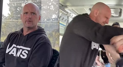 WATCH: Irate BC man attacks four bus passengers