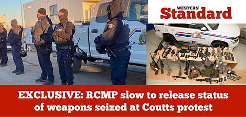 EXCLUSIVE: RCMP slow to release status of weapons seized at Coutts protest