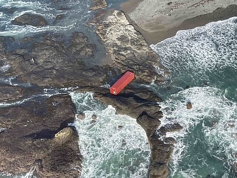 Container contents litter BC coastlines