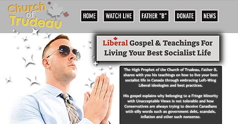 BC Mountie under fire for 'Church of Trudeau' website