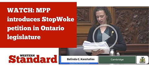 WATCH: MPP introduces StopWoke petition in Ontario legislature