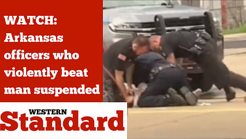 WATCH: Arkansas officers who violently beat man suspended