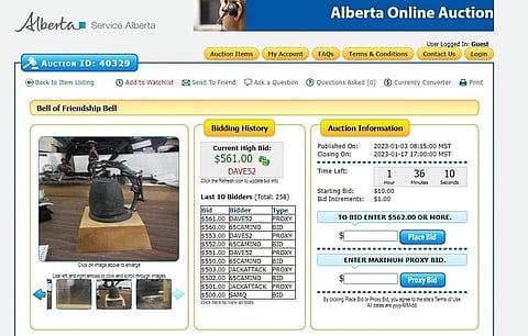 Alberta government planned to sell friendship bell from Korea, until WS stepped in