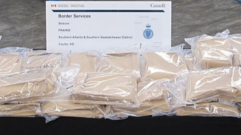 YES, HE HAD NO BANANAS: Calgarian charged after border security seizes 43 kg of cocaine