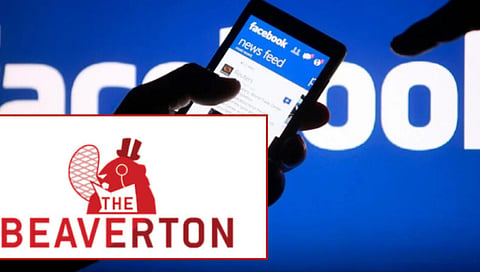 Parody site Beaverton outraged Facebook labels them real news
