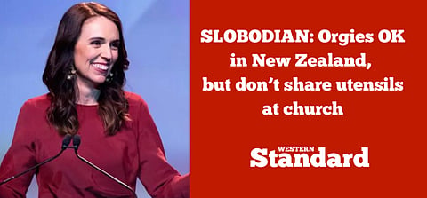 SLOBODIAN: Orgies OK in New Zealand, but don’t share utensils at church