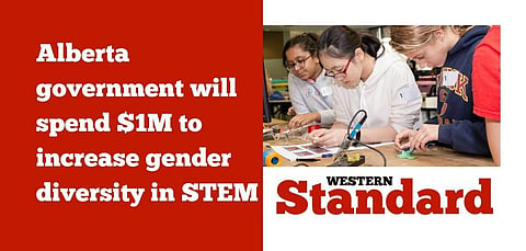 Alberta government will spend $1M to increase gender diversity in STEM