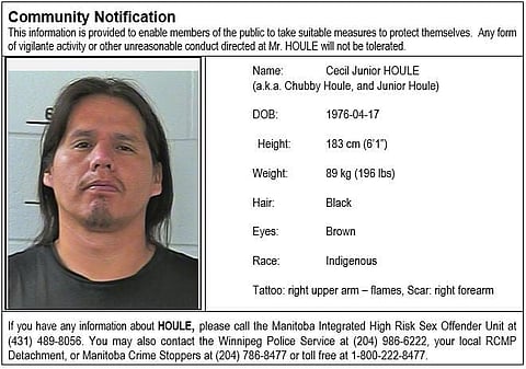 High risk sex offender released in Winnipeg, ‘considered at high risk to re-offend’
