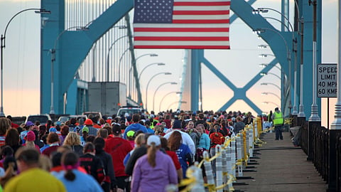 Detroit marathoners must fill out ArriveCan app before before running 6-km Canadian leg