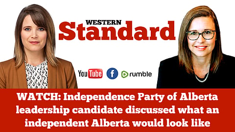 WATCH: Independence Party of Alberta leadership candidate discussed what an independent Alberta would look like