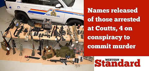 Names released of those arrested at Coutts; four charged with conspiracy to commit murder