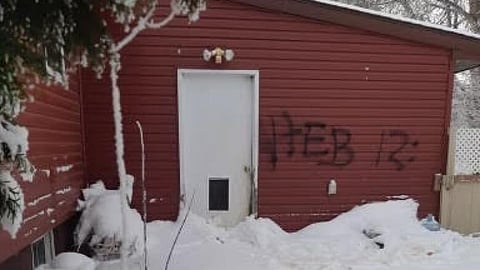 Sask Christian school abuse accuser’s home vandalized and set on fire