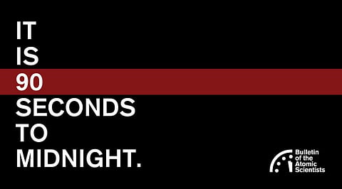 'Doomsday' clock moves to 90 seconds to midnight, closest in history