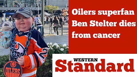 Oilers superfan Ben Stelter dies from cancer