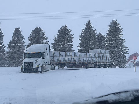 Sask police busy with accidents from late-season snowstorm, many roads still closed