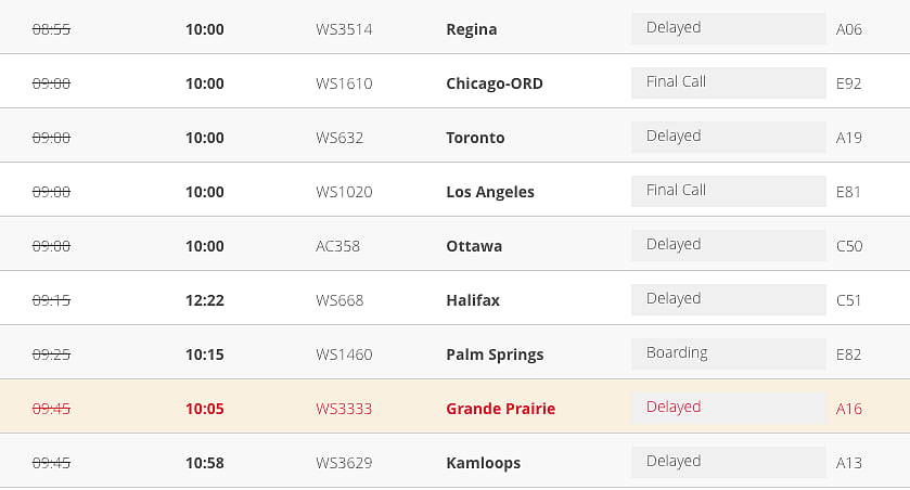 BREAKING: Flights suspended at Calgary airport as dump of snow hits city